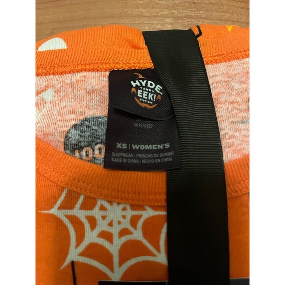Hyde And EEK Boutique Women's 2-Piece Family Sleep Set Pajamas Size XS Orange - Picture 4 of 12